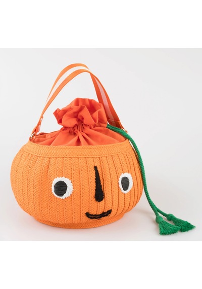 Meri Meri - Trick Or Treat Hasır Çanta - Balkabağı 0 - 99