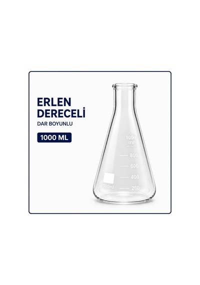 Erlen Dereceli Dar Boyunlu 1000 Ml