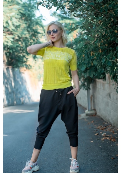 Baykim Sports Wears Unisex Siyah Rahat Şalvar