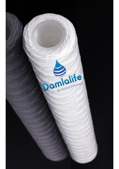 Damlalife 20" İnç İplik 1 Micron Sediment Sargı İp Tortu Filtre