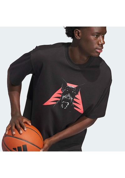 Adidas Anthony Edwards Dawg Erkek Siyah Tişört Jz9447 Siyah