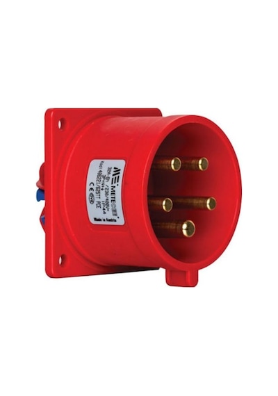 Mete Enerji 5x32a. Ip44 Makine Fişi -düz- Viali Bağl. 406221v