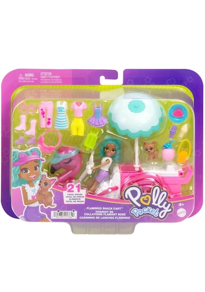 Polly Pocket Flamingo Atıştırmalık Arabası HWP24