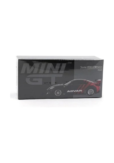 Sıvı Kristal Mavi 1:64 Ölçek Metal Toyota Gr86 Lb Nation Advan Model Araba Bx-313388