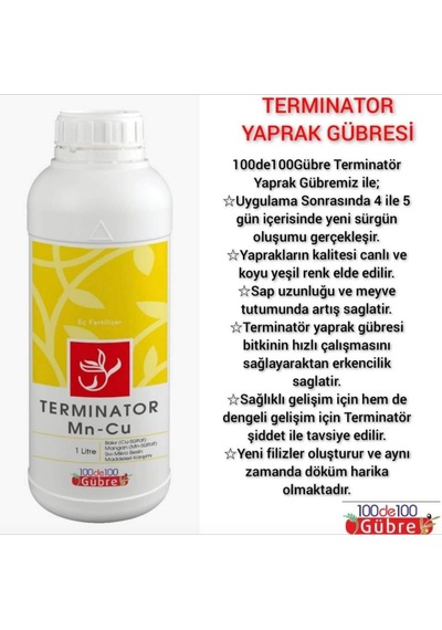 Meyve Ağaçları Için Renklendirici Koruyucu Sıvı Yaprak Gübresi