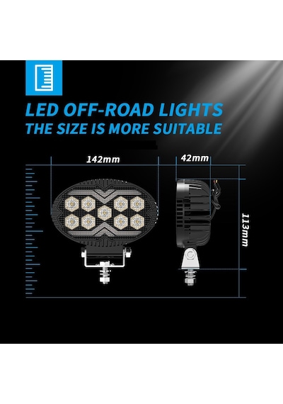 Off Road Sis Farı 5,5 İnç Selamlamalı Çakar İkaz Gündüz Led 2 Mod Projektör Çalışma Lambası 12/24 V