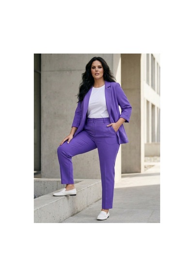 Hanezza Yeni Sarap Rengi Kadın Blazer Ceket Büyük Beden Takım Elbise Uyumlu Lila - 5553107 Lila Hanezza Yeni Sarap Rengi Kadın Blazer Ceket Büyük Beden Takım Elbise Uyumlu Lila - 5553107 Lila