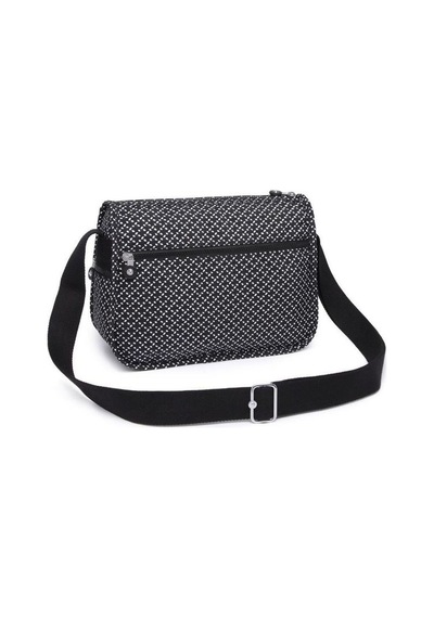 Smart Bags Krinkıl Siyah/beyaz Kumaş Kadın Çapraz Askılı Çanta Sm 001