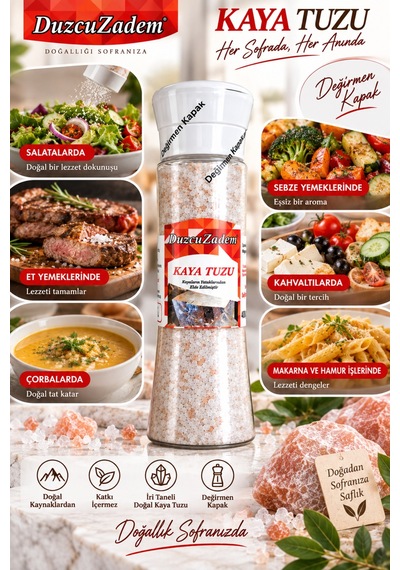 Kaya Tuzu Değirmen Kapak 400 Gr