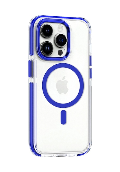 Joko Apple İphone 15 Pro Max Bella Magsafe Kapak - Mavi 0.2M-Çok Renkli