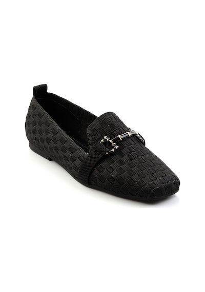 Bambi Siyah Kadın Loafer Ayakkabı K01327020182 Siyah