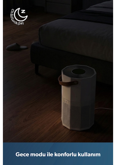 Homend 9012H Wi-Fi Destekli UV-C ve İyonizerli Akıllı Hava Temizleme Makinesi Beyaz