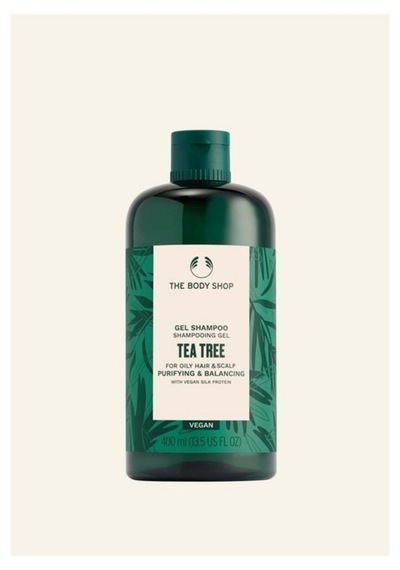 The Body Shop Çay Ağacı Tea Tree Yağlı Saçlara Özel Arındırıcı Ve Dengeleyici Jel Şampuan 400 Ml Yağlı