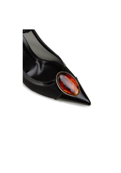 Deery Kadın Siyah Taş Detaylı Slingback Topuklu Ayakkabı - Rd235zsyhm01 siyah