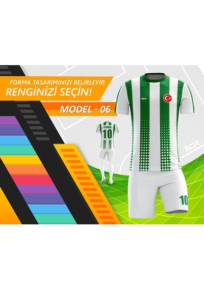 Acr Giyim Kişiye Özel Futbol Forması - Dizayn : Fiber Çok Renkli