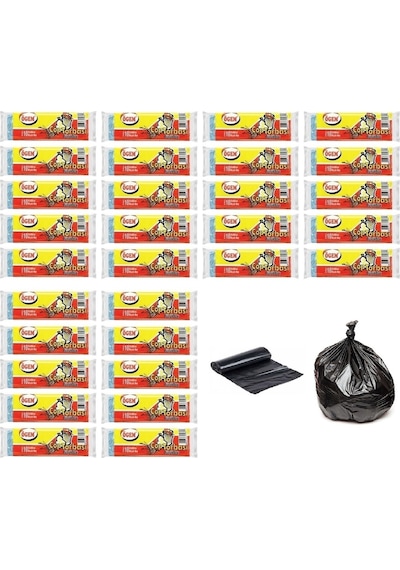 Ögem Büyük Boy Çöp Torbası Siyah 65X80 Cm 10 Lu 30 Rulo Ögem Büyük Boy Çöp Torbası Siyah 65X80 Cm 10 Lu 30 Rulo