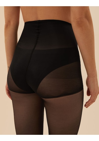Marks & Spencer 2'li Flexifit 10 Denye Külotlu Çorap Seti Siyah