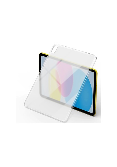 Apple Uyumlu iPad  10.9 2022 10.nesil - Zore Tablet Süper Silikon Kapak-renksiz Tablet Kılıfı