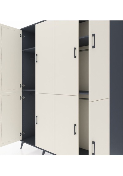 Hyperion Gardrop 4 Raflı 8 Kapaklı 4 Askılı 176x44x221 Antrasit-aytaşı/antrasit Aytaşı/antrasit Hyperion Gardrop 4 Raflı 8 Kapaklı 4 Askılı 176x44x221 Antrasit-aytaşı/antrasit Aytaşı/antrasit