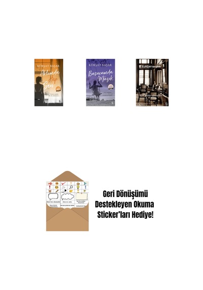 Aklımda Hep Sen Midi Boy + Başucumda Müzik Midi Boy + Çok Güldük, Ağlamayalım + Okuma Sticker'ları