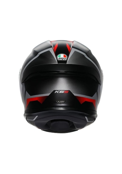 Agv Kapalı K6 S MPLK Karve Mat Siyah Wht Kırmızı Configuration  Motosiklet Kaskı.