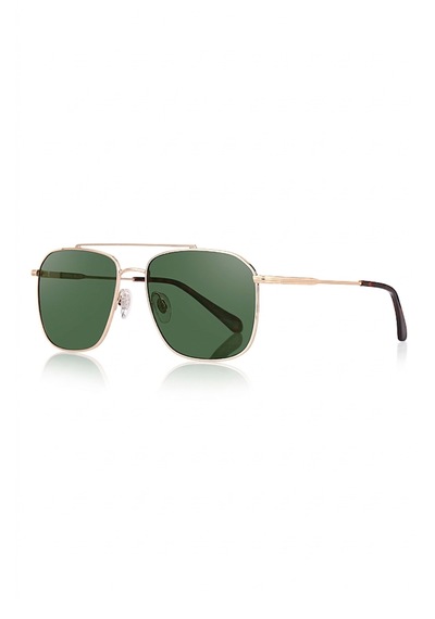 Daniel Klein Dk3284-3 Dikdörtgen Slim Line Polarize Camlı Erkek Güneş Gözlüğü 53-20-145 Gold