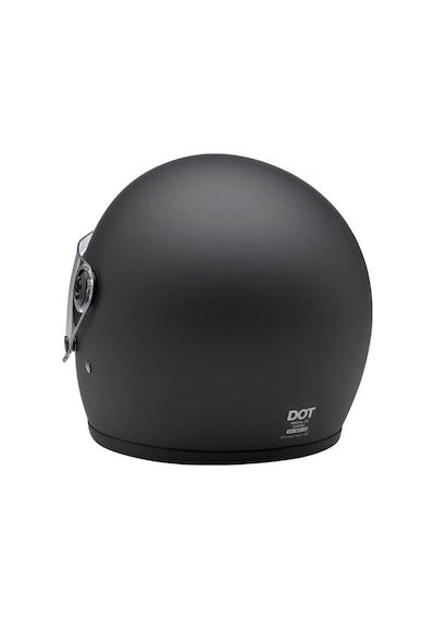 Motosiklet Retro Kask Harley Cafe Racer Bobber Full Face Motor Kaskı Mat Siyah