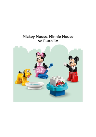 LEGO® DUPLO®│Disney Minnie ve Pluto ile Mickey’nin Kulüp Evi 10465 -2 Yaş ve Üzeri Çocuklar için Yaratıcı Oyuncak Yapım Seti (87P)