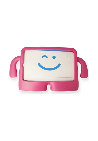 Newface Samsung Samsung Galaxy Uyumlu  Tab A9 Plus Kılıf Karakter Tablet Silikon - Pembe Arka Kapak