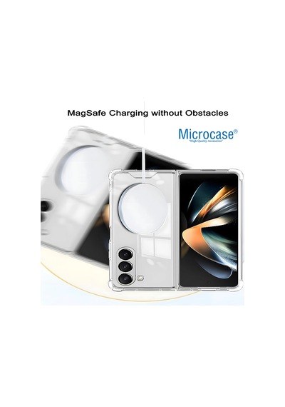 Samsung Galaxy Uyumlu Z Fold5 Magsafeyarı Esnek Plastik Tpu Kılıf-al8113