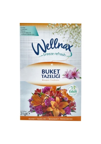 Wellnax Askılı Dolap Ve Çekmece Kokusu Buket Tazeliği 4 Adet 93679885