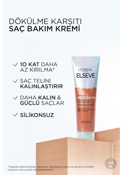 L'Oréal Paris Elseve Growth Booster Dökülme Karşıtı Rutin Şampuan + Saç Bakım Kremi