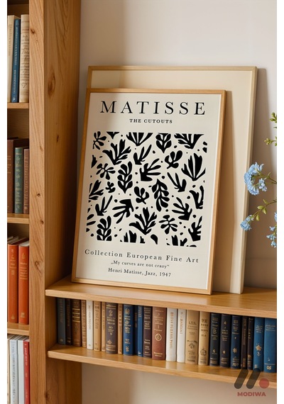 Matisse The Cutouts Posteri, Ahşap Çerçeveli Duvar Tablosu - Modern Ev Dekorasyonu