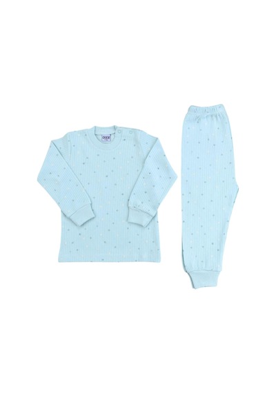 Sebi Bebe Nokta Çiçek Pijama Takım 9154 Mint