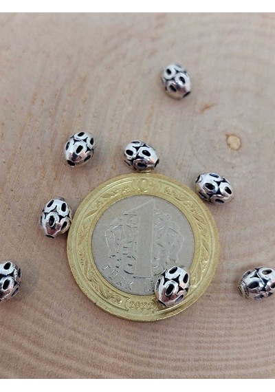 925 Ayar Gümüş Boncuk Ara Malzeme 5 7mm/3 Adet 45622