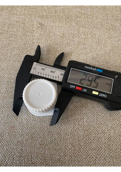 Kilitli Beyaz Plastik Kapak 29,5Mm 10 Adet