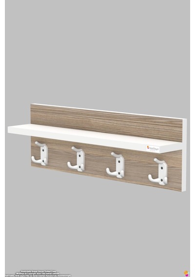 Kedi 12 Kancalı Mutfak Askısı 3'lü Set 56,4x19 Cm - Şık Tasarım, Çok Amaçlı Düzenleyici Ve Yer Tasarrufu Beyaz