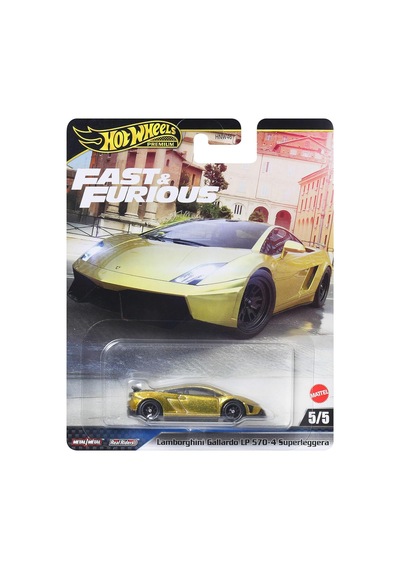 Premium - Lamborghini Gallardo Lp 570-4 Superleggera 1/64 Fast & Furious 2025 Sarı