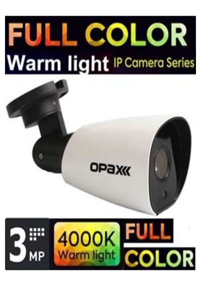 Opax- 9011 3 Mp 230 1296 Ip H.265+6 Warm Lıght Full Color Metal Bullet Kamera