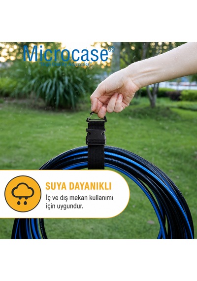 Microcase Ayarlanabilir Çok Amaçlı Kablo Hortum Vb Askılık Al5604 Siyah