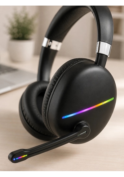 Mey İthalat Rgb Siyah Kulaklık Max-17 Çok Renkli