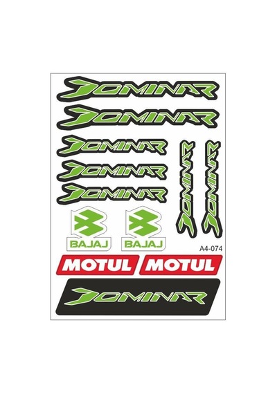 A4 Sticker 074 Tek Paket Çoklu Sticker Standart