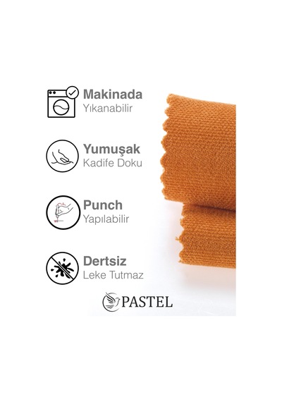 Br Pastel Kadife Dokulu Mandalina Turuncusu Kırlent Yastık Kılıfı Freedom Serisi Punch Için Uygun Mandalina Turuncusu