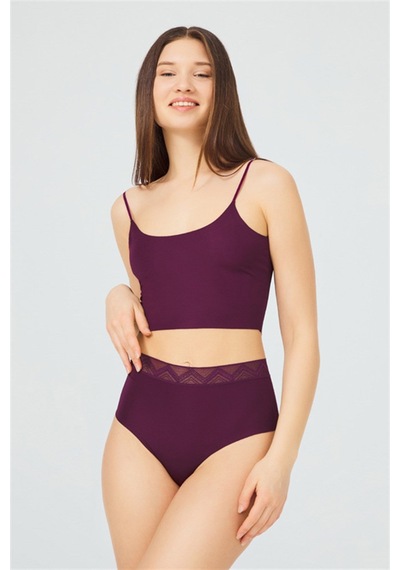 Cottonhill Basic Yüksek Bel Lazer Kesim Bikini Külot 7'li Paket - 2 Model2