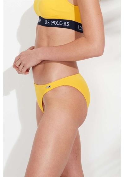 U.S. Polo Assn. Kadın Sarı İnce Kenar Bikini Alt 21510