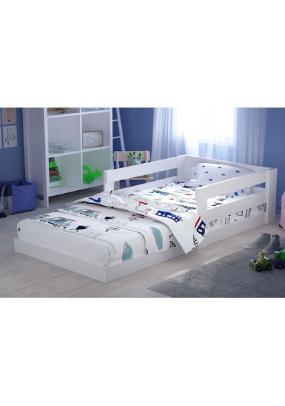 Tuliplife Montessori Karyola Beyaz 90x190 Yatak Uyumlu
