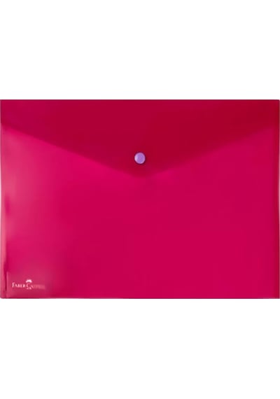 Faber-castell Çıtçıtlı Evrak Dosyası A4 Kırmızı 394100