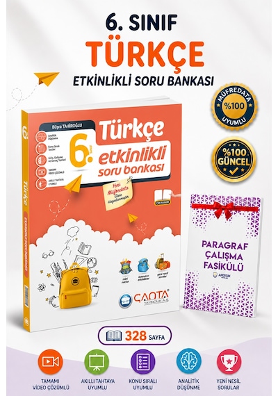 Çanta Yayınları 6. Sınıf Türkçe Soru Bankası Maarif Model