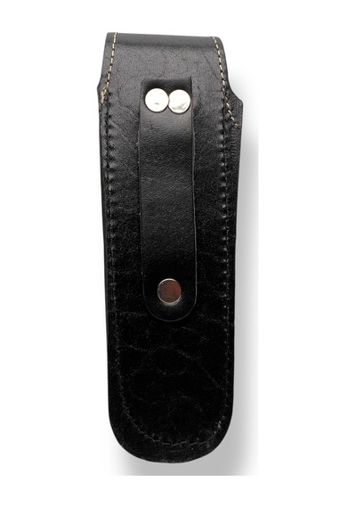 No:6 Siyah Deri Çakı Kılıfı Bıçak Kılıfı Kapalı Hali 12cm - 15.5cm Arası Çakılar İçindir Siyah