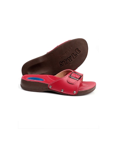 Comfort Style Kadın Bordo Ortopedik Halluks Ve Topuk Dikeni Terliği Kemik Çıkıntısı Terliği Kırmızı